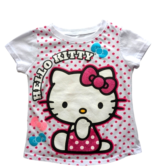 NWOT Hello Kitty Sanrio Girls T-Shirt Bundle Pink Purple White Size 5 - Picture 6 of 6